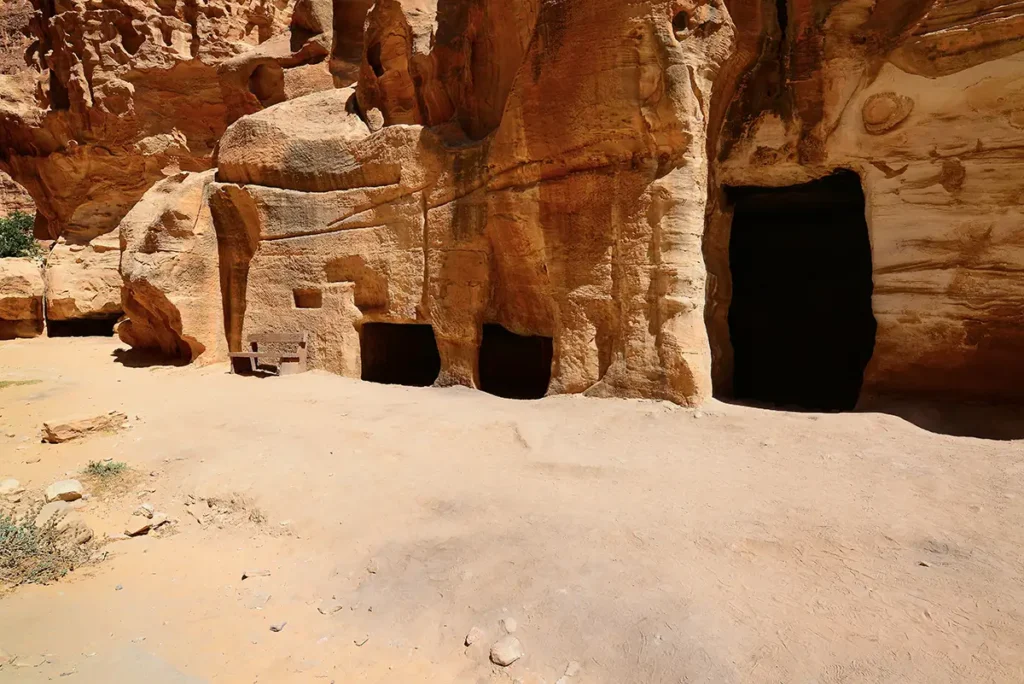 Rock-cut façades, Little Petra, Jordan