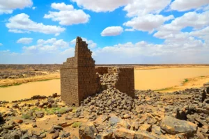 The tower with the lake behind, Qasr Burqu, Jordan
