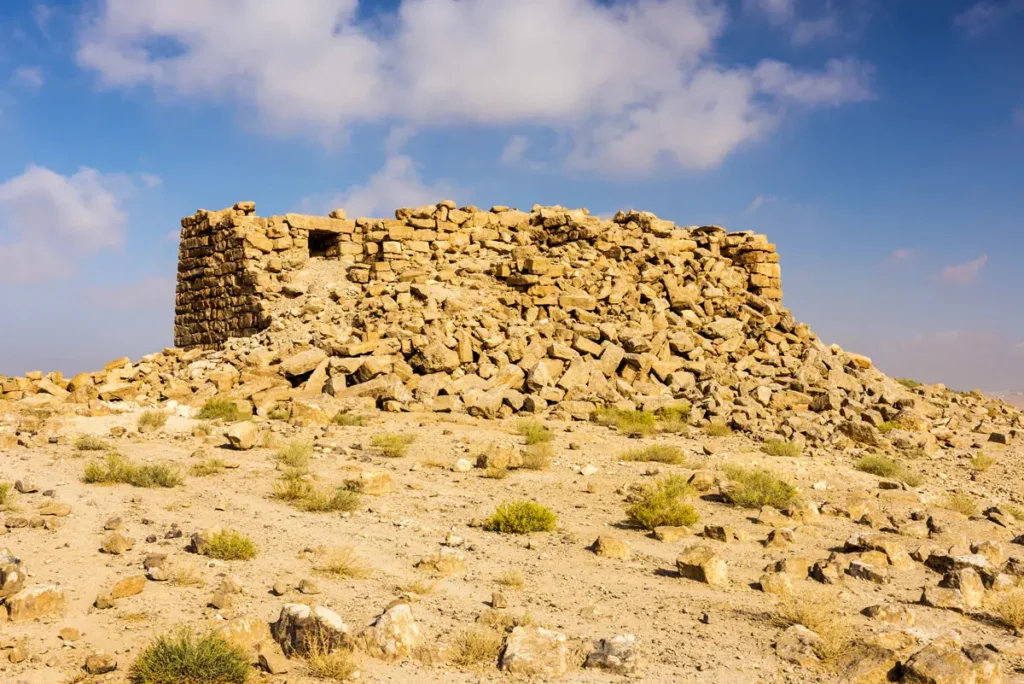 The line of the enclosure wall, Qasr El-Al, Jordan