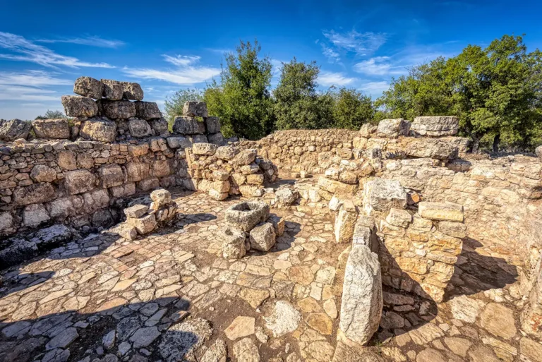 Inside the Monastery at Khirbet Al-Deir
