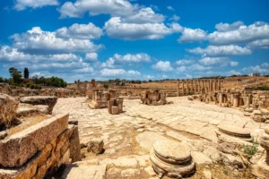 South Tetrapylon & Decumanus, Jerash, Jordan