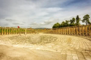 The Oval Plaza in Jerash, Jordan